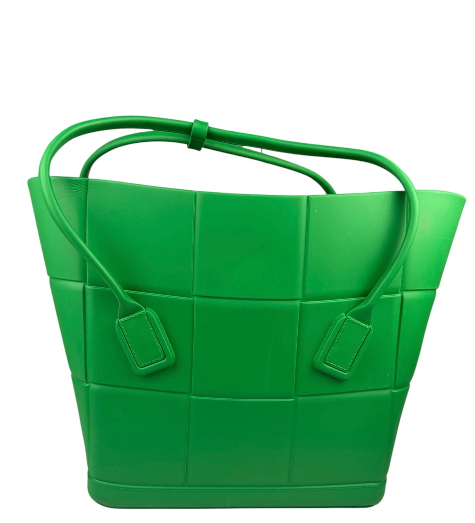 Bottega Veneta Green Acro Large Rubber Tote