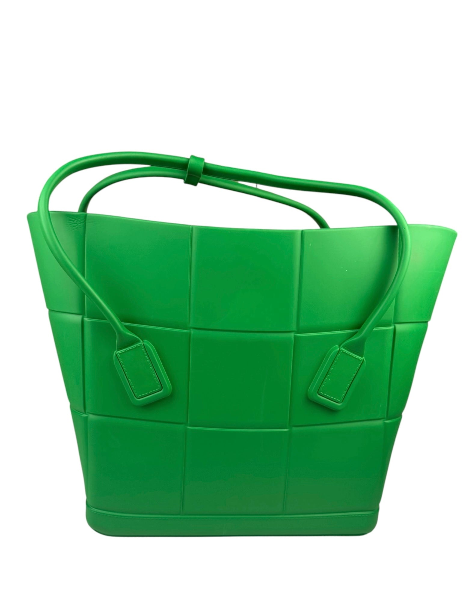 Bottega Veneta Green Acro Large Rubber Tote