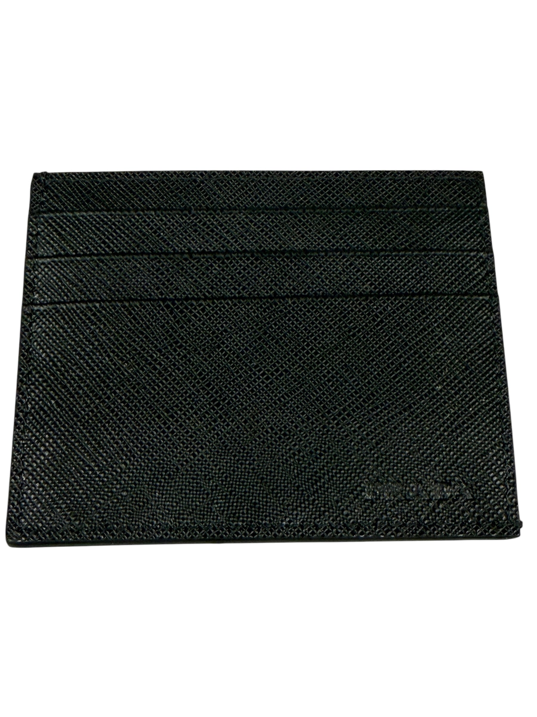 Prada Black Saffiano Leather Card Holder