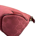 Gucci GG Vintage Pink Canvas Horsebit Shoulder Bag