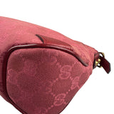 Gucci GG Vintage Pink Canvas Horsebit Shoulder Bag