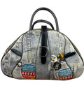 Christian Dior Denim Speedway Double Saddle Bag