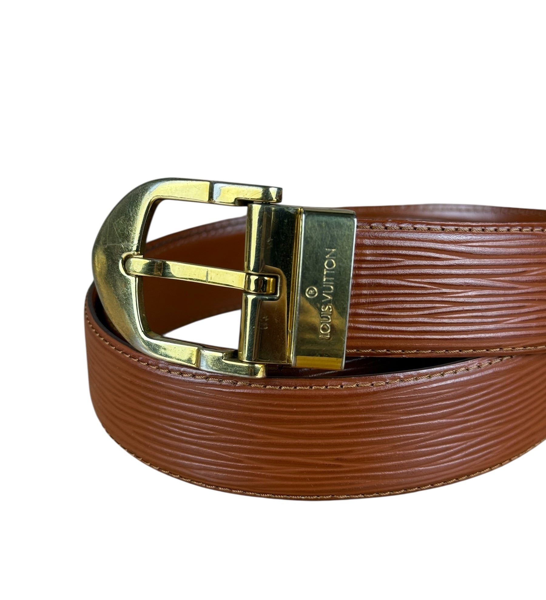 Louis Vuitton Brown Epi Belt
