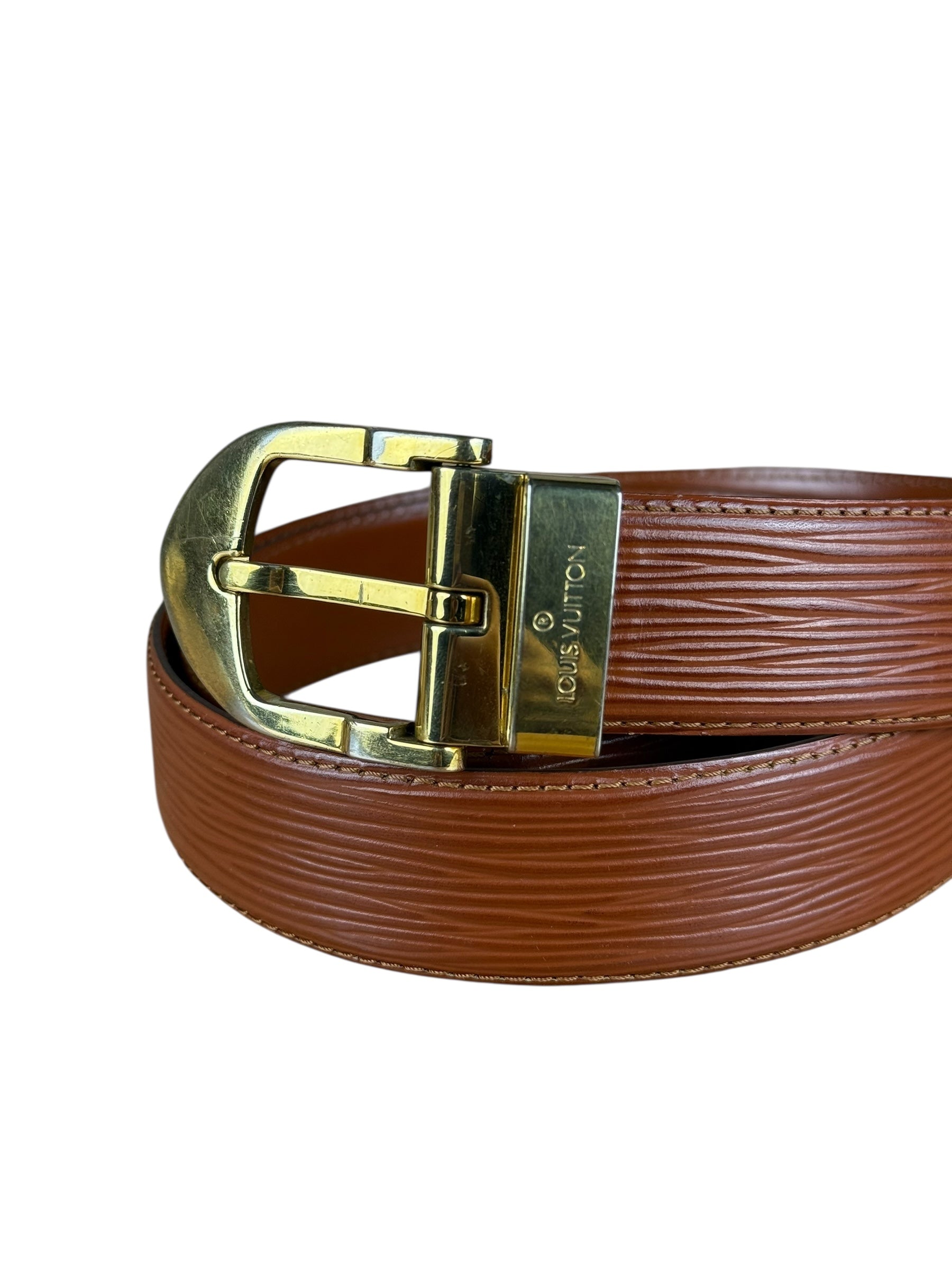 Louis Vuitton Brown Epi Belt