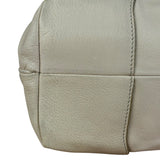 Celine Vintage Ivory Leather Boogie Handbag