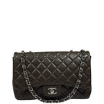 Chanel Chocolate Brown Caviar Quilted Flap Bag 2009