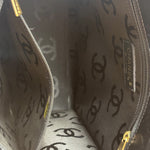 Chanel Black Patent Leather Perforated Camellia Tote Bag 2003