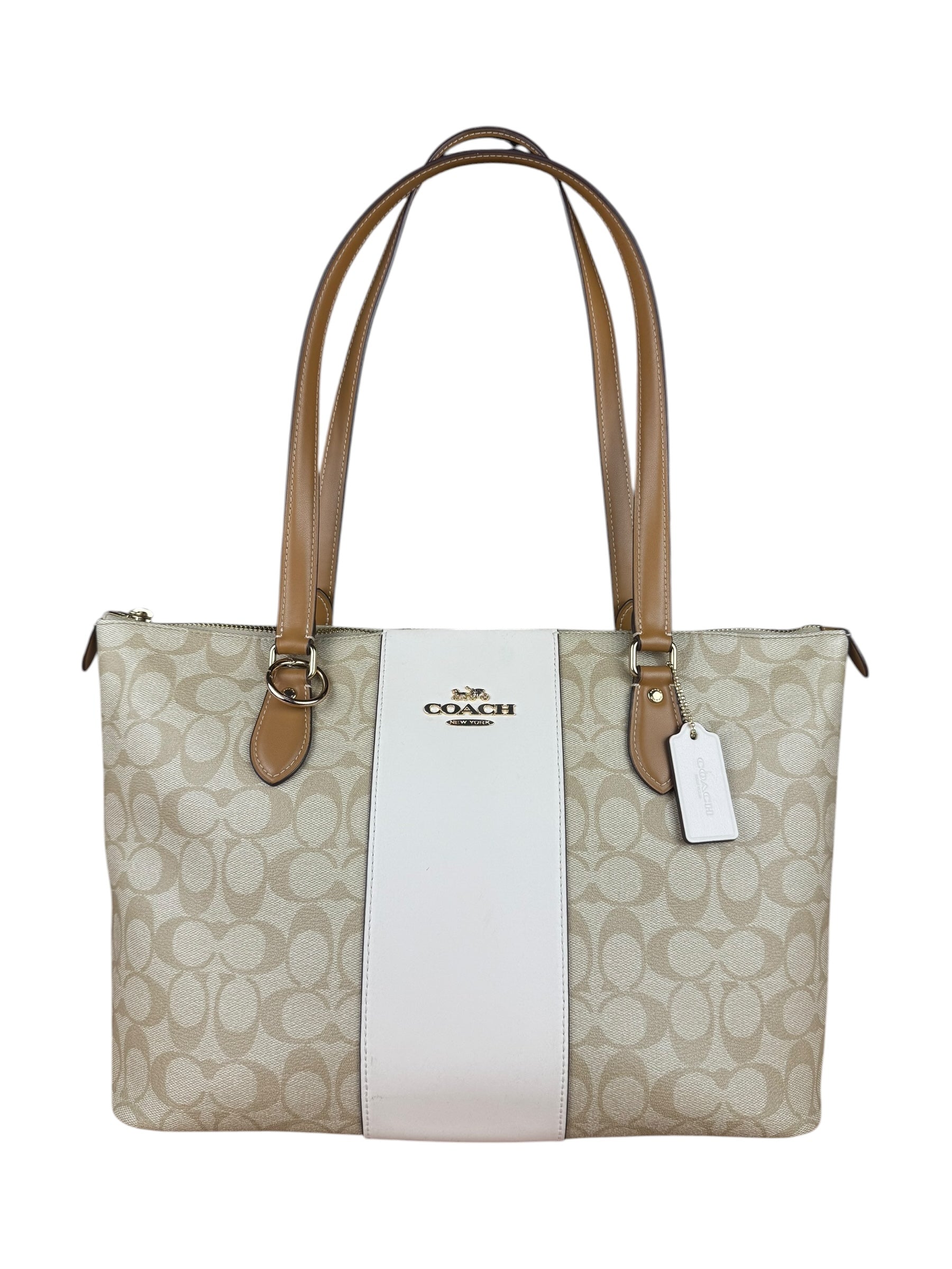 Coach Signature Canvas Gallery Tote