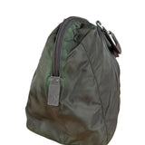 Prada Vintage Green Nylon Top Handle Bowler Bag
