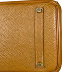 Hermes Birkin 35 Gold Brown Togo Leather Handbag 2001