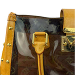 Louis Vuitton Vintage Brown Leather/PVC Monogram Ambre Tote