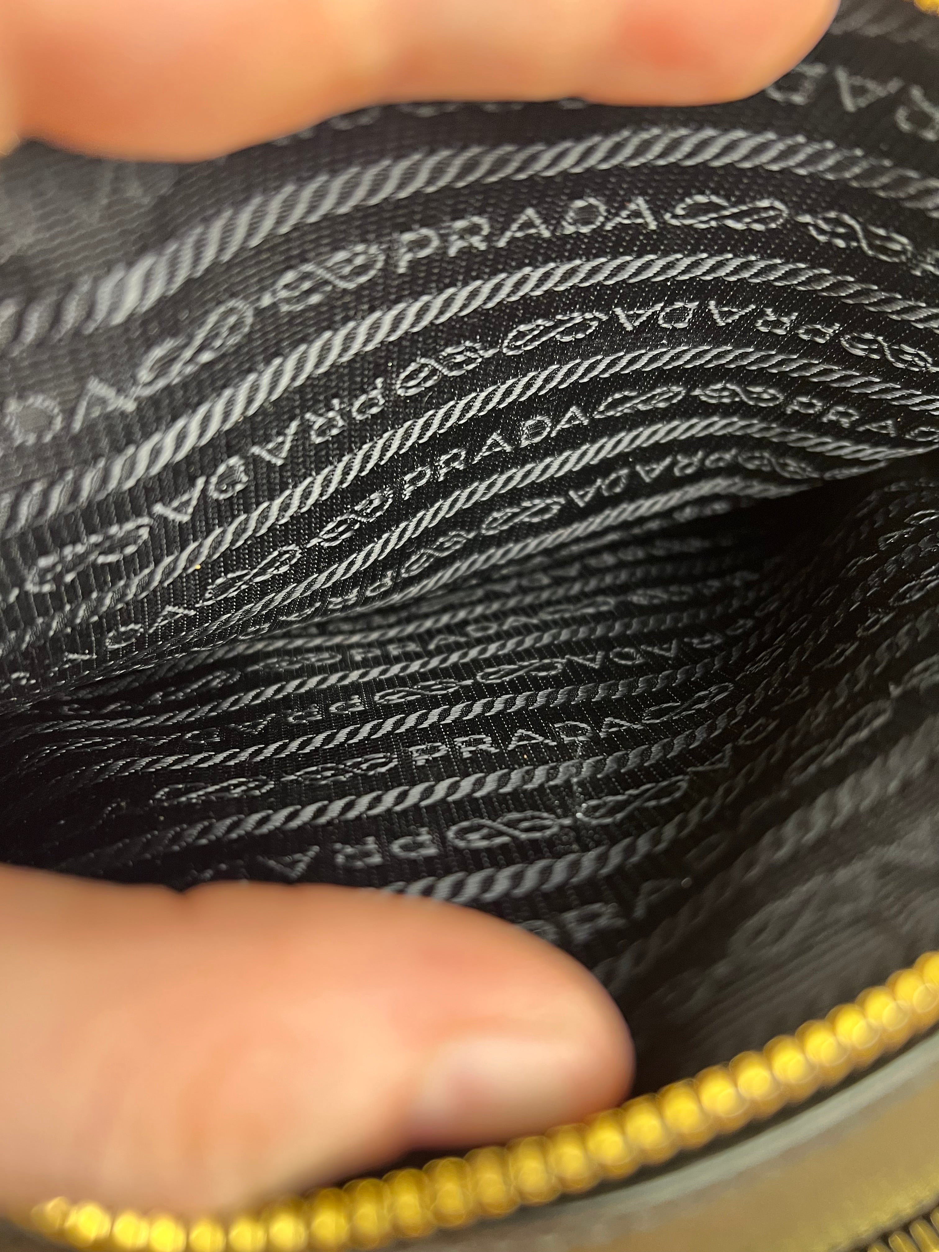 Prada Black Leather Odette Crossbody