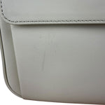 Burberry White Leather Multi-Pocket Handbag