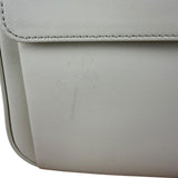Burberry White Leather Multi-Pocket Handbag