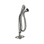 Vivienne Westwood Silver Toned Bas Relief Pendant Necklace