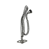 Vivienne Westwood Silver Toned Bas Relief Pendant Necklace