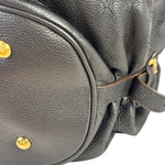 Louis Vuitton Black Calfskin Mahina XL Hobo Bag