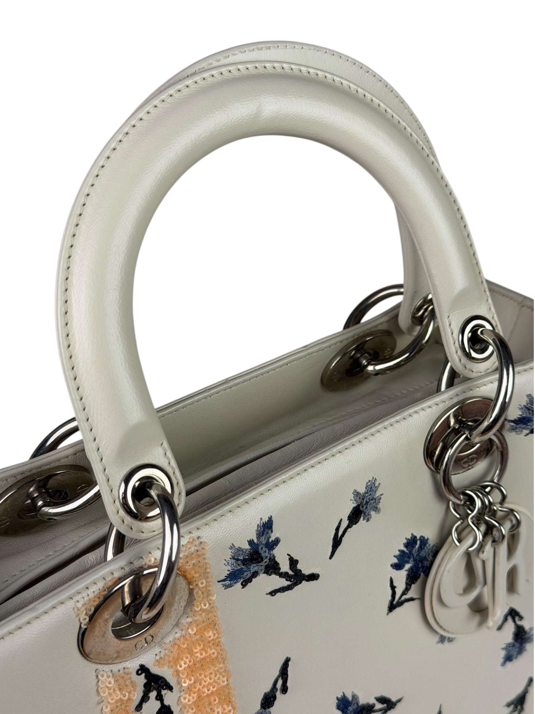 Christian Dior Medium Sequin Embroidered Lady Dior