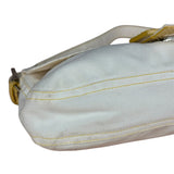 Fendi Vintage Denim x Snakeskin Baguette Yellow