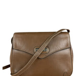 Celine Vintage Brown Leather Crossbody