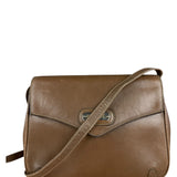 Celine Vintage Brown Leather Crossbody