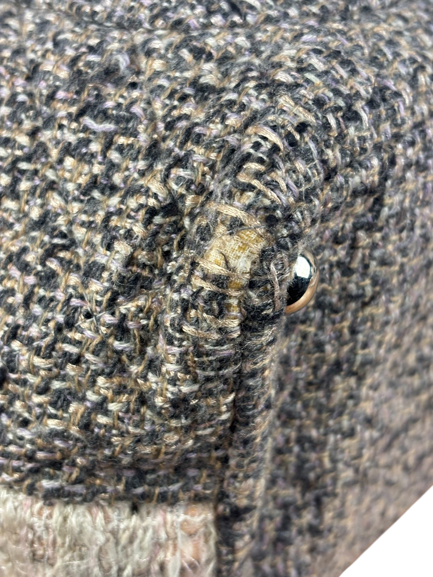 Chanel Grey Tweed Cambon Line Tote Bag 2004