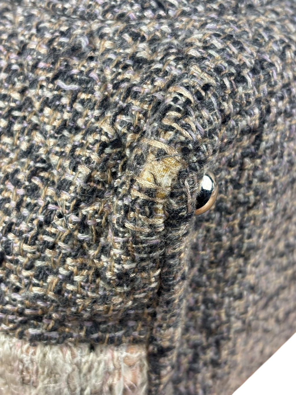 Chanel Grey Tweed Cambon Line Tote Bag 2004