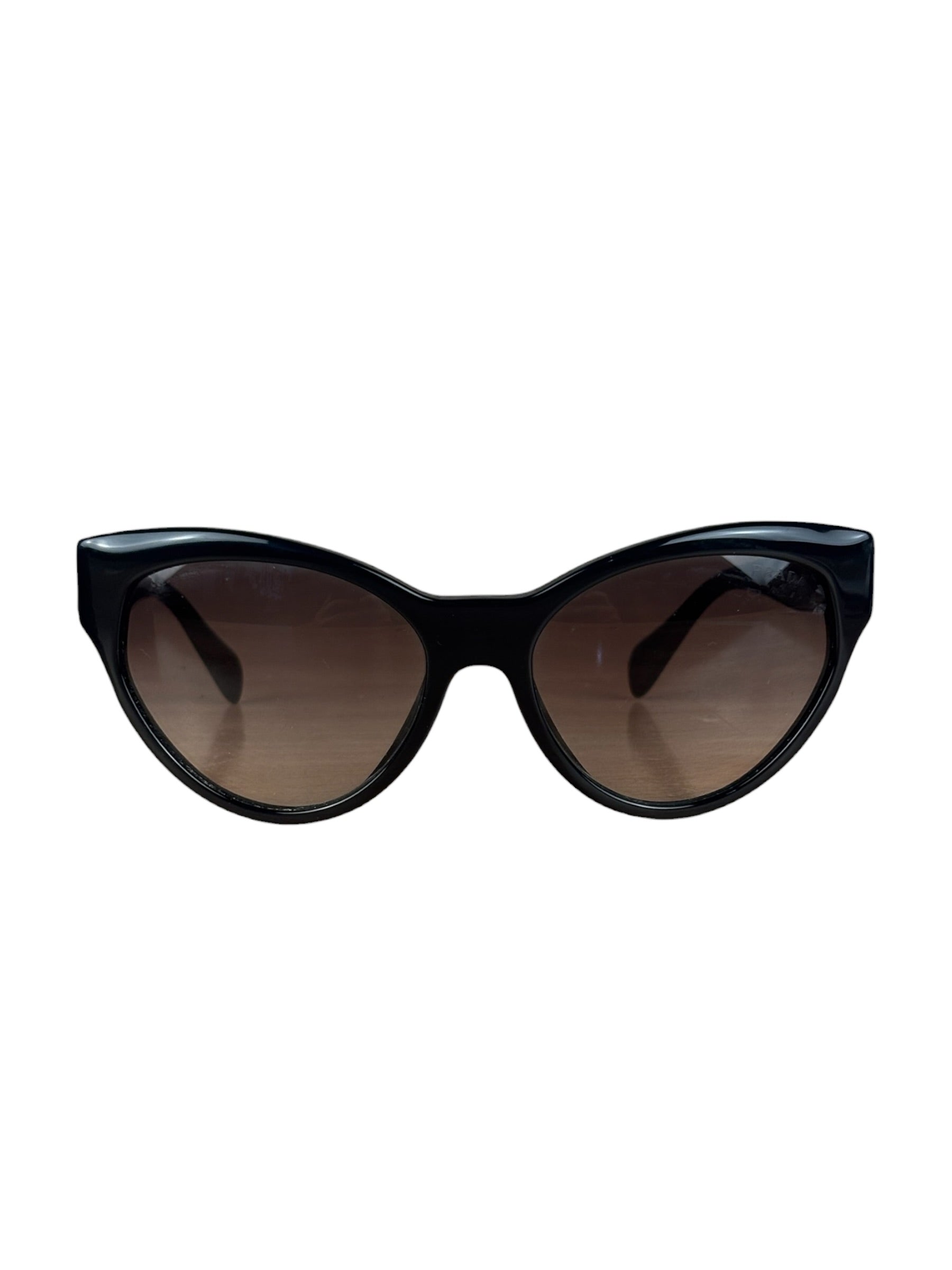 Prada Vintage Black Cat Eye Sunglasses