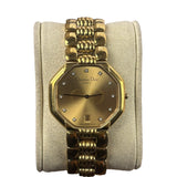 Christian Dior Octagon Champagne Dial Gold Plated