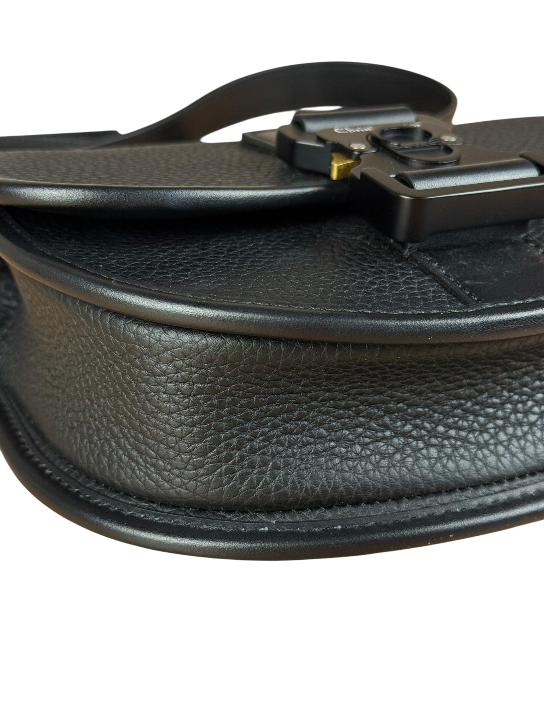 Christian Dior Black Leather Gallup Mini Shoulder Bag