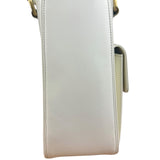 Burberry White Leather Multi-Pocket Handbag