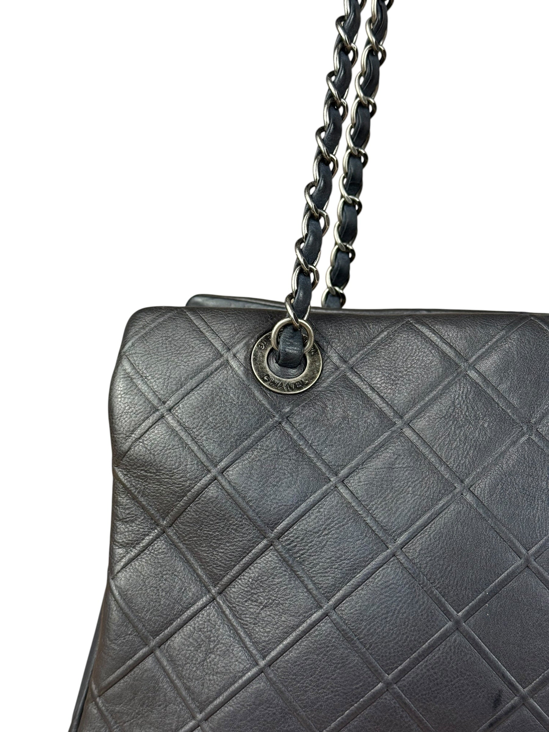 Chanel Navy Edinburgh Chic Chain Tote 2013