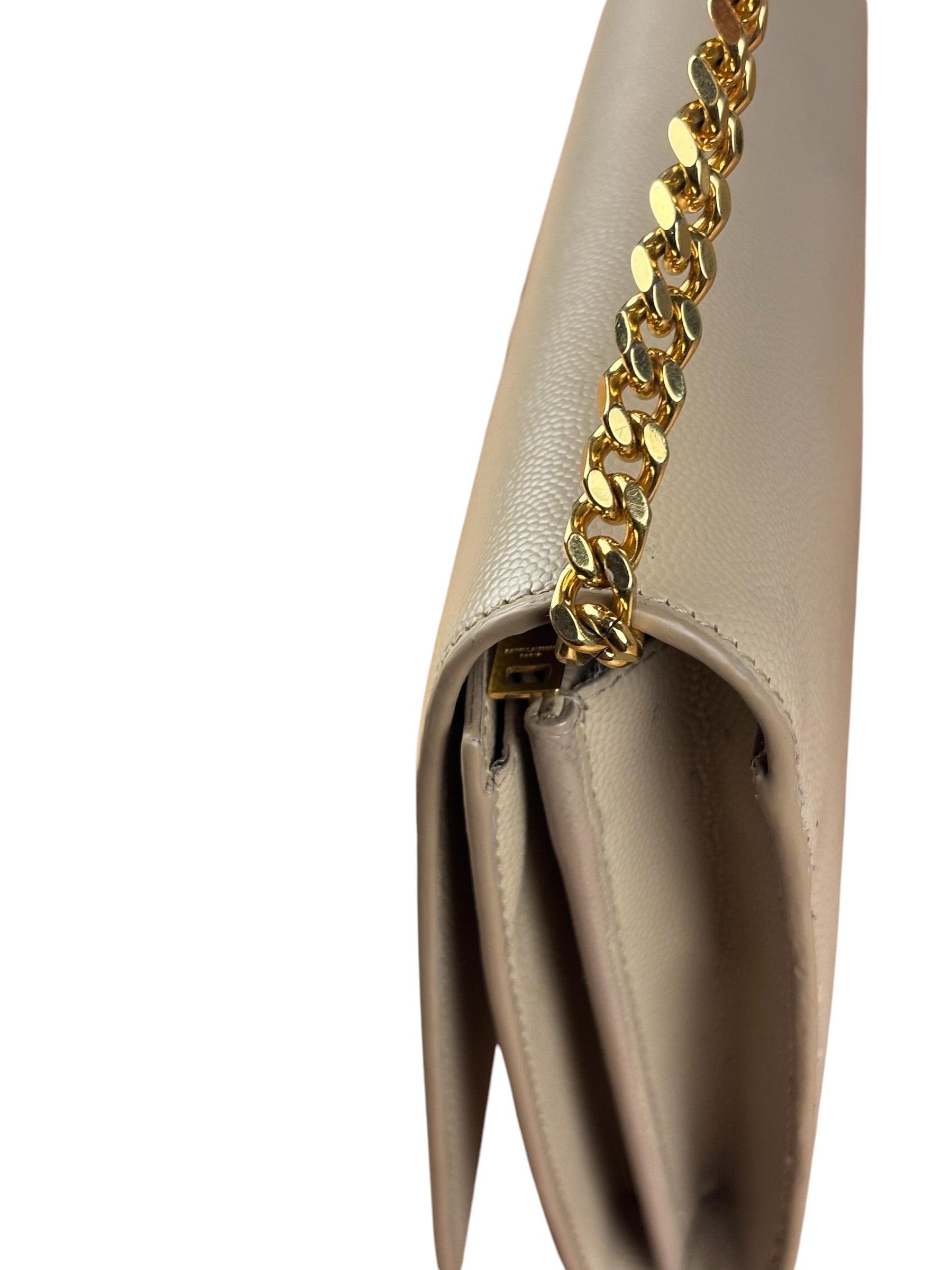 Yves Saint Laurent Cream Embossed Leather KateCrossbody Bag