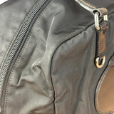 Prada Vintage Black Nylon/Patent Shoulder Bag