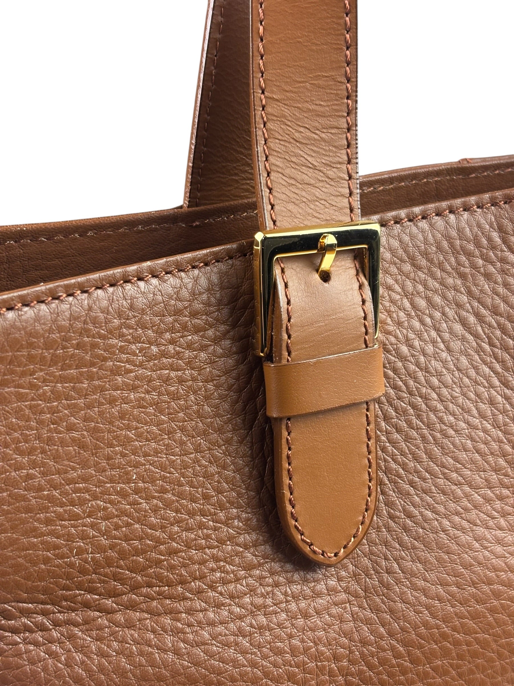 Burberry Vintage Tan Brown Leather Chestnut Shoulder Bag