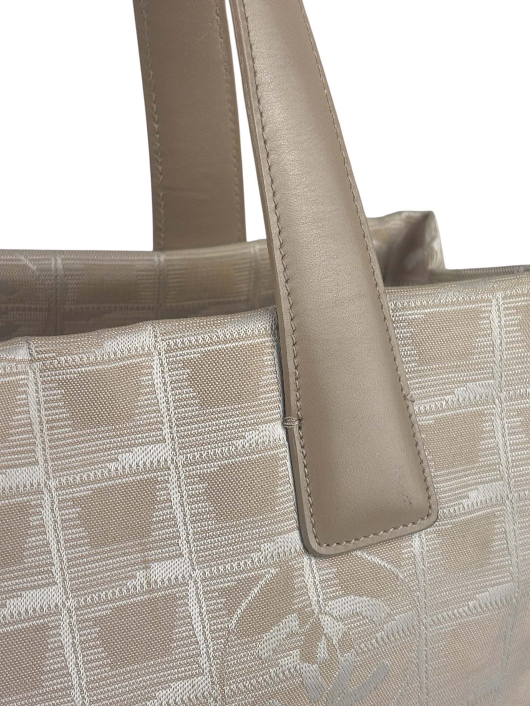 Chanel Beige Travel Line Nylon Shoulder Bag-2003