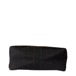 Fendi Vintage Black Zucchino Mini Oyster Pochette