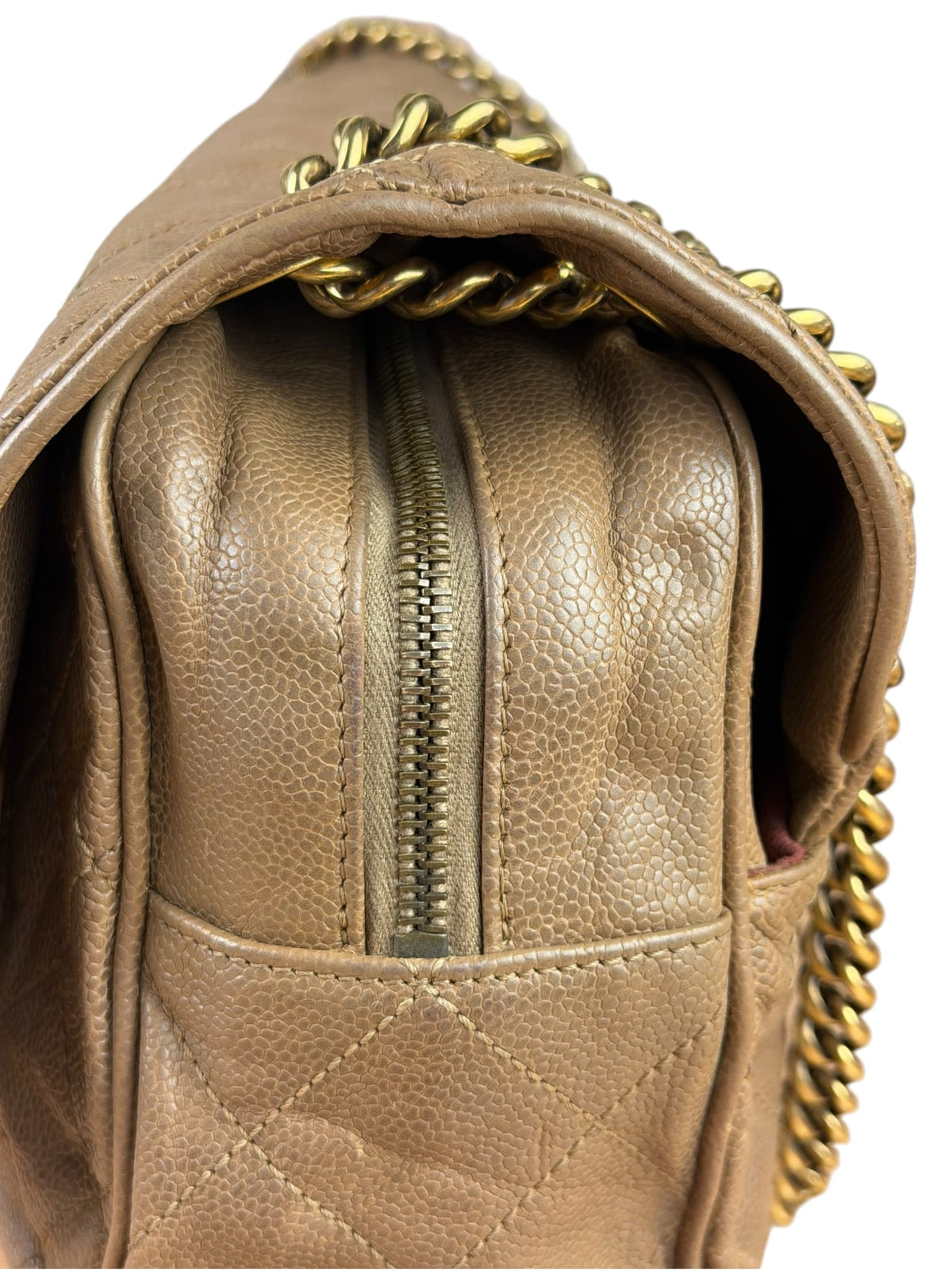 Chanel Brown Caviar Jumbo Easy Flap 2012