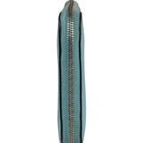 Hermes Blue Leather Silk'In Azap Long Wallet