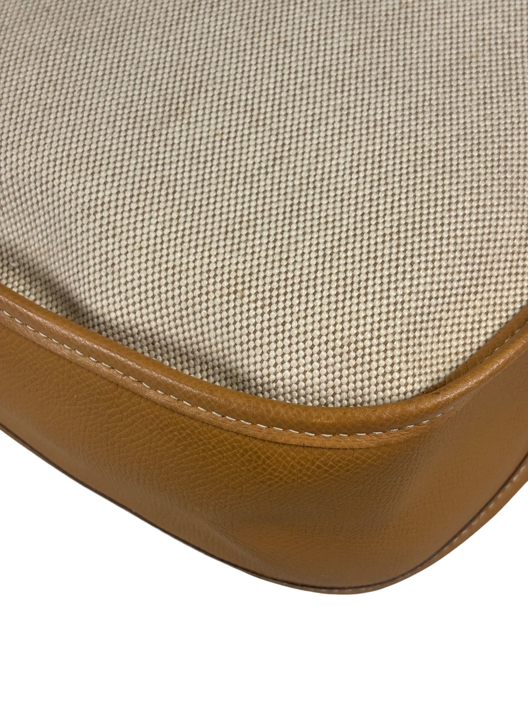 Hermes Brown Leather Trim Evelyne 2004