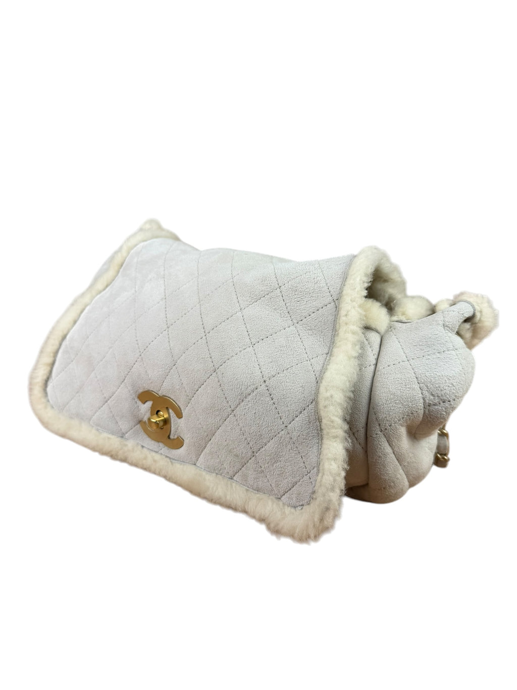 Chanel Shearling Accordion Flap Bag 2004