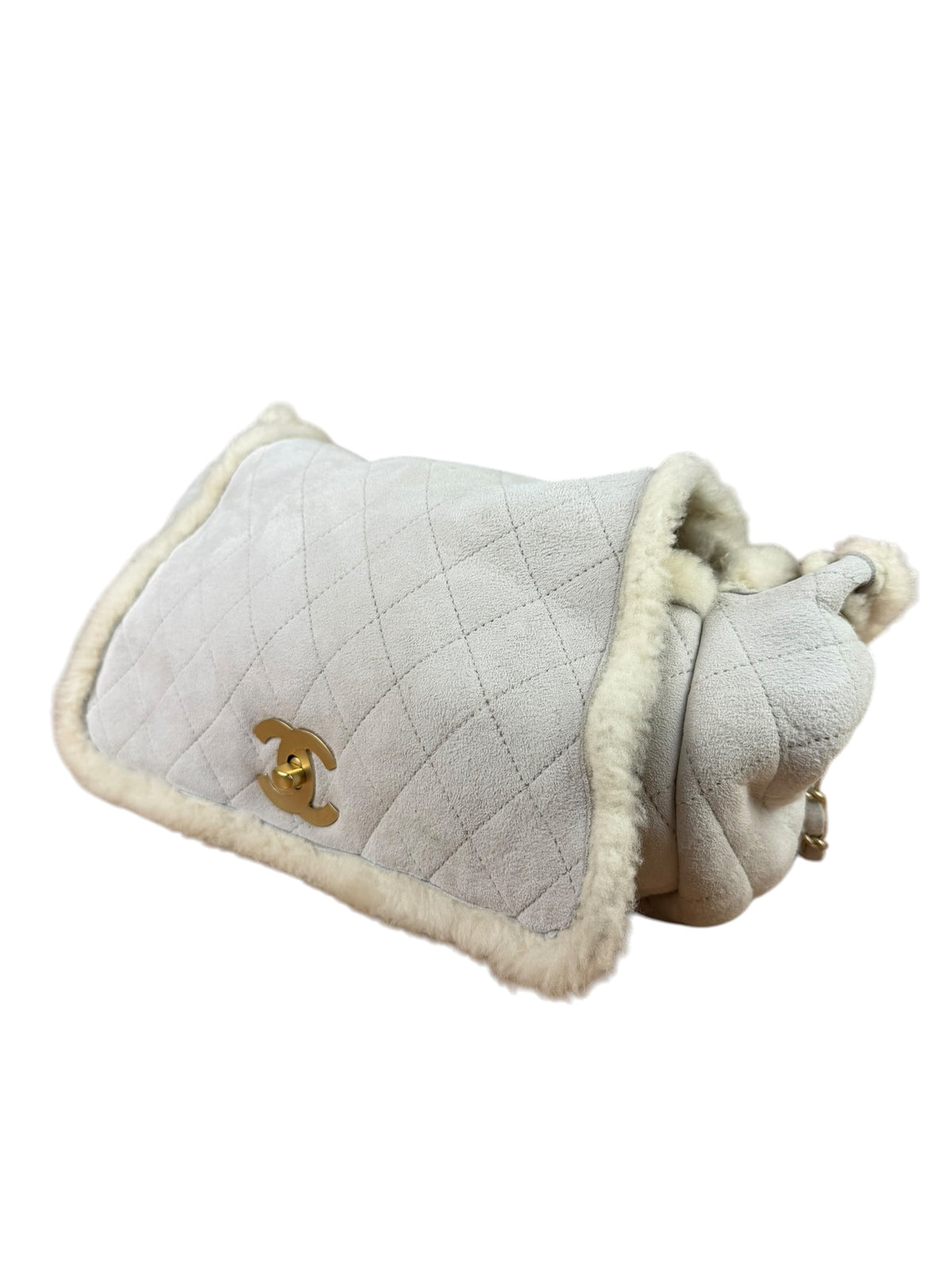 Chanel Shearling Accordion Flap Bag 2004