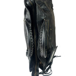 Balenciaga Black Lambskin Moto Work Two-Way Bag