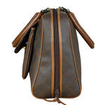 Bally Vintage Leather Coated Monogram Handbag