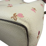 Coach Cream/Burgundy Small Town Bucket Bag