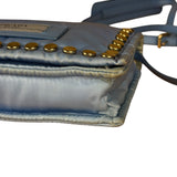 Prada Nylon Blue Studded Crossbody Bag