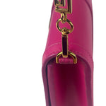 Versace Pink Leather Greca Goddess Flap Wallet-On-Chain