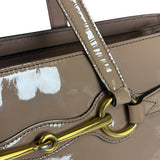 Gucci Dusty Rose Patent Leather Horsebit Two-Way Tote