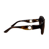 Salvatore Ferragamo Tortoise Oversized Sunglasses