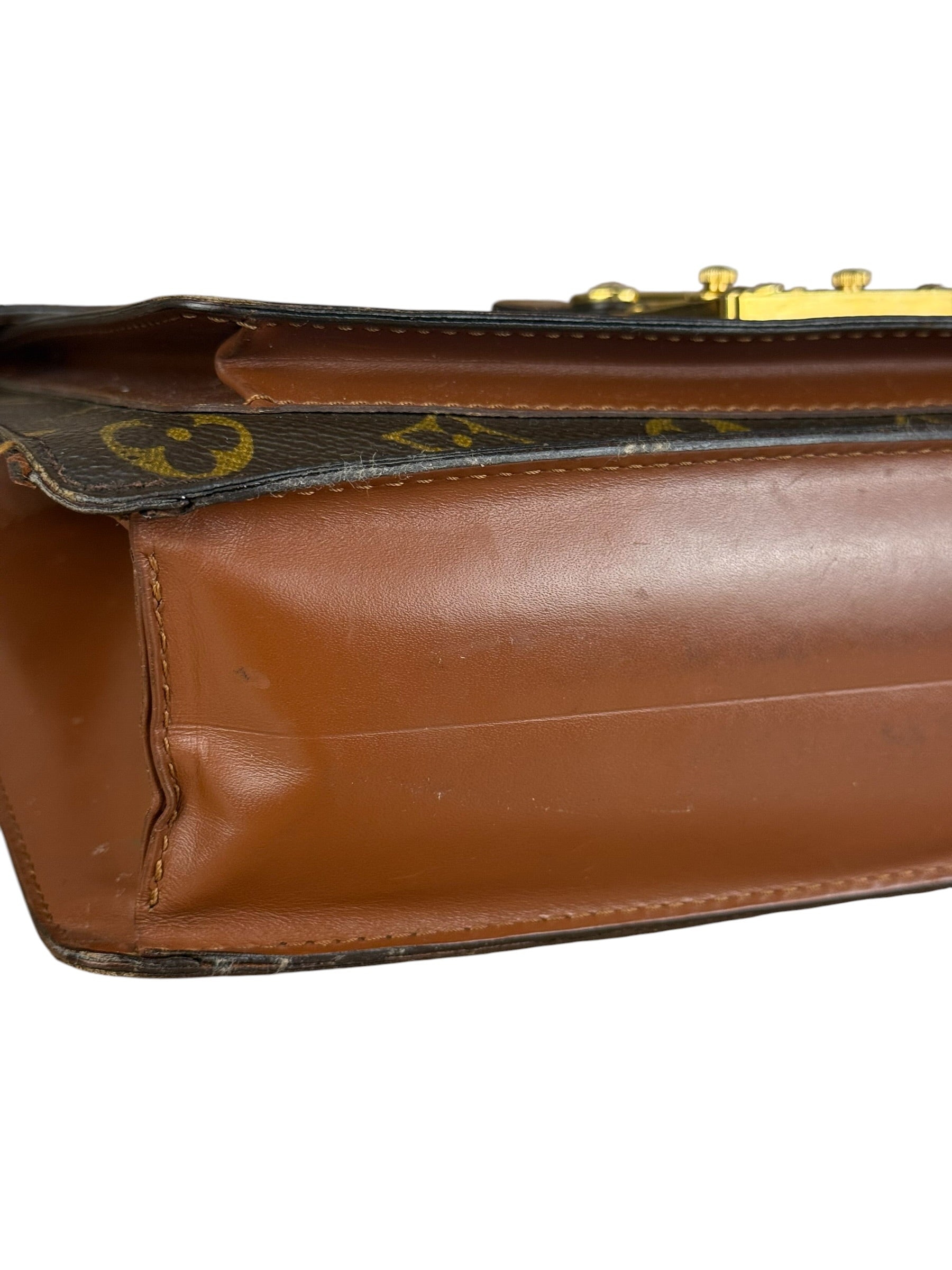 Louis Vuitton Monogram Monceau Lock Shoulder Bag
